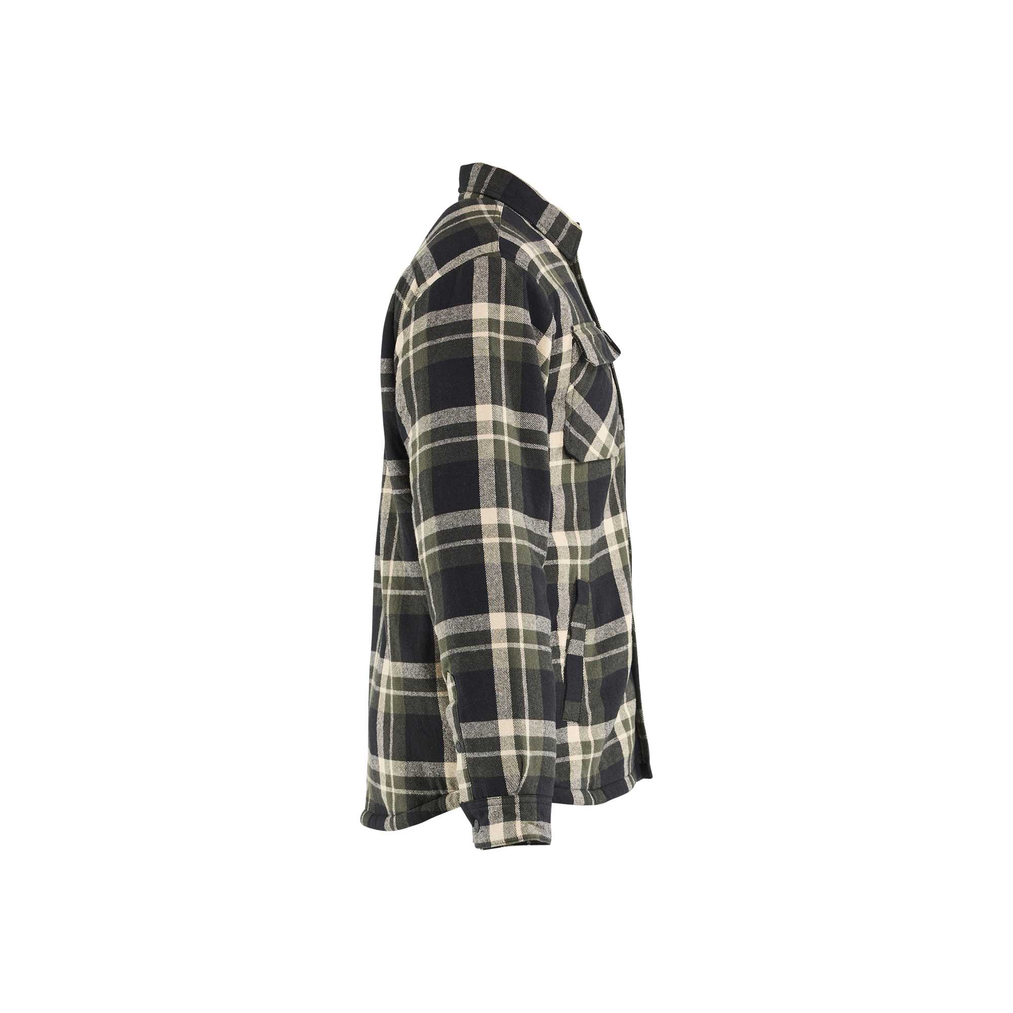 BLAKLADER 47041168 Pile Lined Flannel Shirt Work Jacket MEN - 100% Cotton